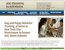 Tablet Screenshot of dogtrainingbybobmaida.com